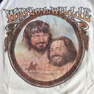 Willie Nelson and Waylon Jennings softball shirt